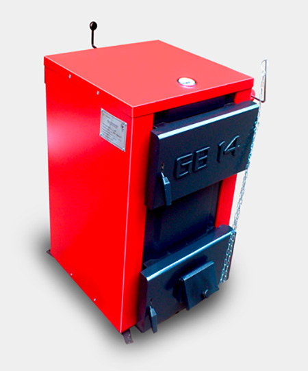 Грінбернер 14 кВт,ГБ 14, GREENBURNER GB 14 – дешевий котел на дровах українського виробництва з терморегулятором